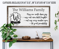 Personalized - May Our Walls Know Joy - Canvas