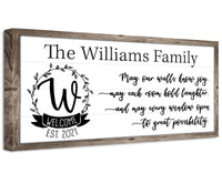 Personalized - May Our Walls Know Joy - Canvas