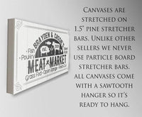Personalized - Meat Market - Canvas
