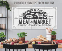 Personalized - Meat Market - Canvas