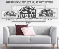 Personalized - Meat Market - Canvas