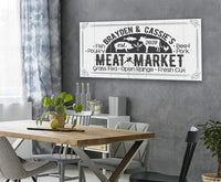 Personalized - Meat Market - Canvas