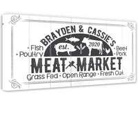 Personalized - Meat Market - Canvas