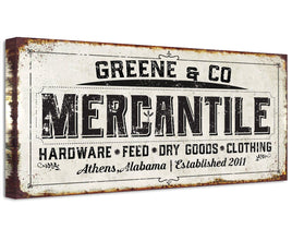 Personalized - Mercantile - Canvas