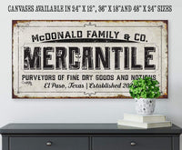 Personalized - Mercantile - Canvas