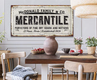 Personalized - Mercantile - Canvas