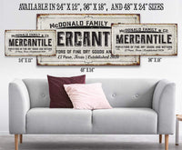 Personalized - Mercantile - Canvas
