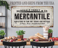 Personalized - Mercantile - Canvas