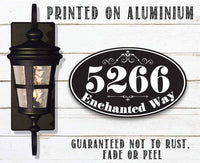 Personalized - Address Plaque - Oval - Metal Sign