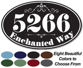 Personalized - Address Plaque - Oval - Metal Sign