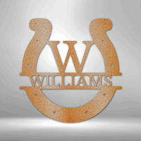 Horseshoe Personalized Gifts - Custom Metal Sign