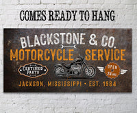 Personalized - Motorcycle Service - Canvas
