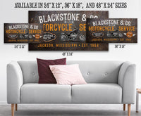 Personalized - Motorcycle Service - Canvas