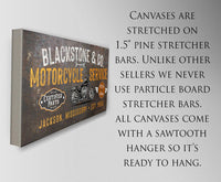 Personalized - Motorcycle Service - Canvas