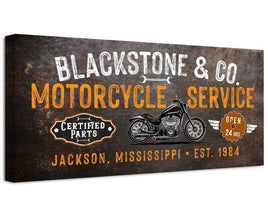 Personalized - Motorcycle Service - Canvas