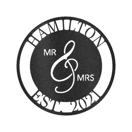 Mr and Mrs Personalized Gifts - Custom Metal Sign