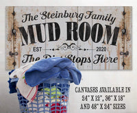 Personalized - Mud Room - Canvas