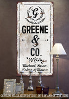 Personalized - Name & Co - Canvas