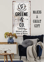 Personalized - Name & Co - Canvas