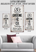 Personalized - Name & Co - Canvas