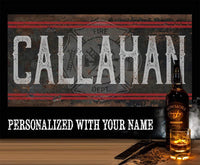 Personalized - Name Firefighter - Canvas