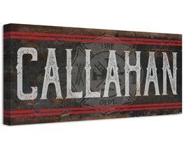 Personalized - Name Firefighter - Canvas
