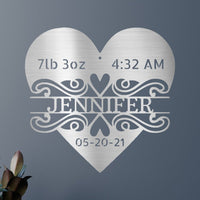 Newborn Love Personalized Gifts - Custom Metal Sign