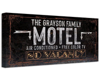 Personalized - No Vacancy Motel - Canvas