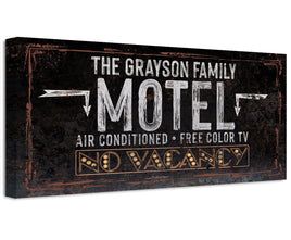 Personalized - No Vacancy Motel - Canvas