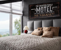 Personalized - No Vacancy Motel - Canvas
