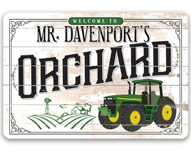 Personalized - Orchard - Metal Sign