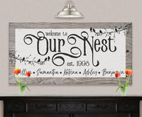 Personalized - Our Nest - Canvas