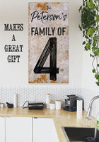 Personalized - Party of 4 - Canvas
