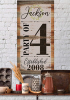 Personalized - Party of 4 - Canvas