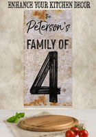 Personalized - Party of 4 - Canvas