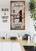 Personalized - Party of 4 - Canvas