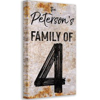 Personalized - Party of 4 - Canvas