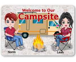 Personalized People Campground Sign