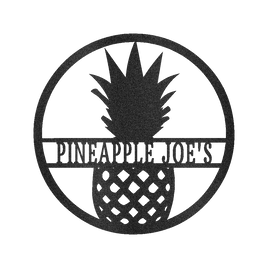 Pineapple Sign - Custom Metal Sign, Housewarming Gift