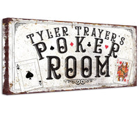 Personalized - Poker Room - Canvas