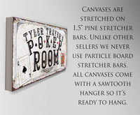 Personalized - Poker Room - Canvas