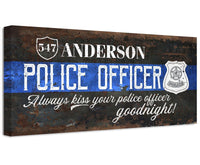 Personalized - Police Officer - Canvas