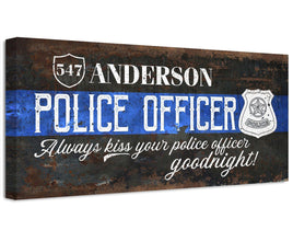 Personalized - Police Officer - Canvas