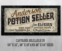 Personalized - Potion Seller - Canvas