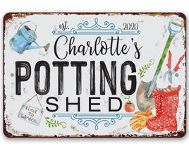 Personalized - Potting Shed - Metal Sign