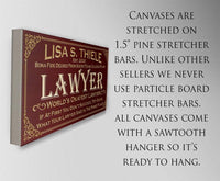 Personalized - Professional Lawyer - Canvas