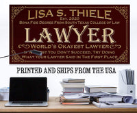 Personalized - Professional Lawyer - Canvas
