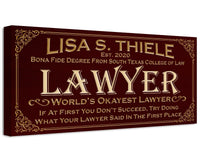 Personalized - Professional Lawyer - Canvas