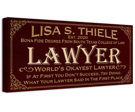 Personalized - Professional Lawyer - Canvas