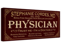 Personalized - Professional Physician - Canvas
